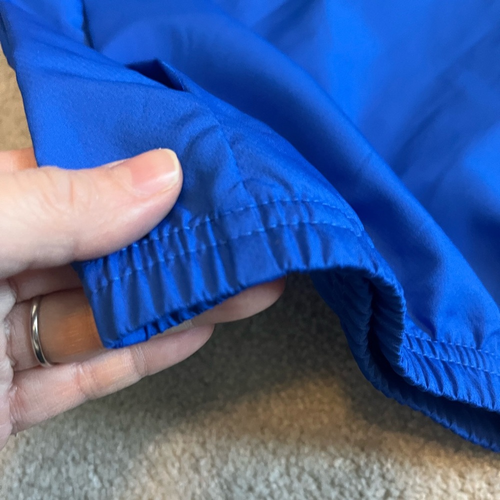 Under Armour boys Windbreaker in blue and gray, half zip with elastic waist - Picture 14 of 16